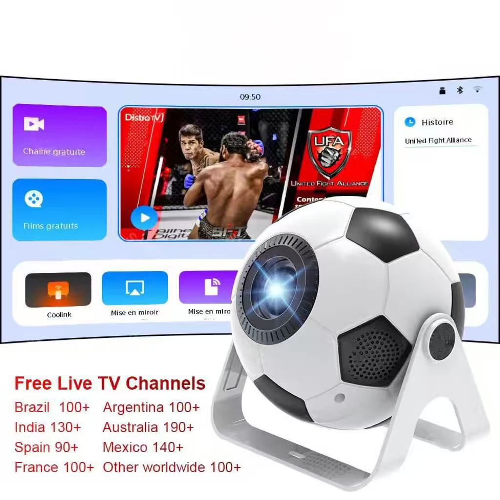 Smart Portable Home Projector with 4K Support